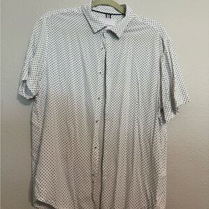 Men's White Polka Dot Shirt